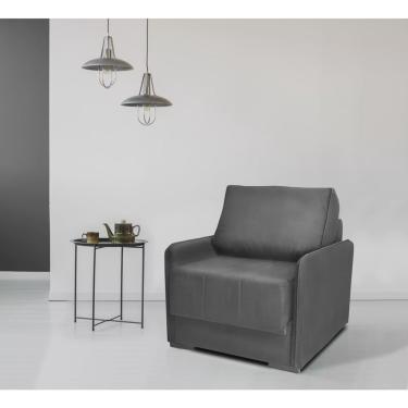 Imagem de Sofá Cama Isis Solteiro 100cm Tecido Veludo