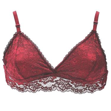 Imagem de Sutiã bordô renda s/ bojo BBR2 basic +