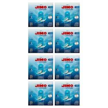 Imagem de JIMO Linha Completa para Lava-Louças - Lava Louças, Lava Máquinas, Abrilhantador, Pastilhas, Gel, Limpeza Profunda, Brilho Intenso e Proteção (8, 25 Pastilhas)
