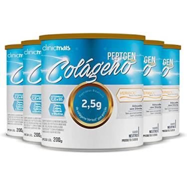 Imagem de Kit 5 Colágeno Verisol ClinicMais 200g Neutro