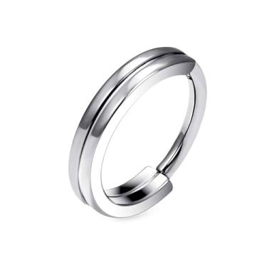 Imagem de Ruifan 20G 18G 16G Anéis de nariz de titânio para mulheres Duas fileiras laço serrilhado CZ Clicker articulado septo nariz anel lábio hélice cartilagem argola brinco daith torre concha piercing