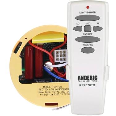 Imagem de Anderic Kit de Substituição para FAN2R/UC7078T para Ventiladores de Teto - FAN2R/RR7078TR com Controle Remoto Reverso e Kit de Ventilador de Teto Hunter 8511204
