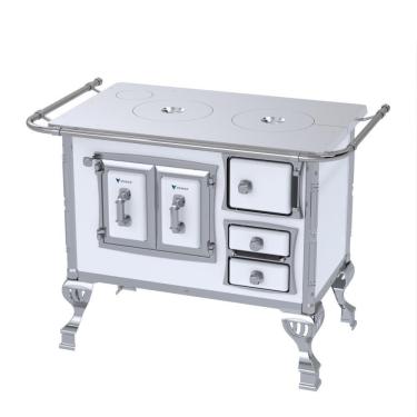 Imagem de Fogao a Lenha N 1 Sec Chapa de Aluminio Branco Sem Tampa