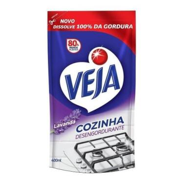 Imagem de Kit c/ 3 Limpador Desengordurante Refil Lavanda Veja 400ml