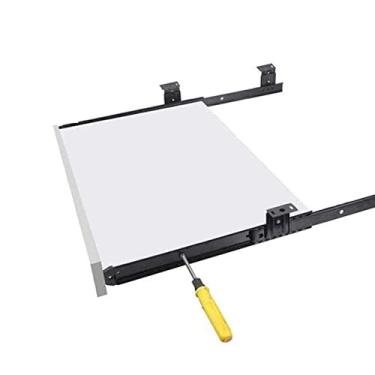 Imagem de Bandeja de teclado ergonómica debaixo da mesa - com calha deslizante de 14 polegadas - extensor de secretária para clube da escola do escritório em casa - plataformas de gaveta de rato