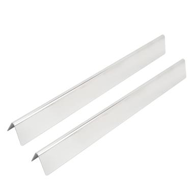 Imagem de Grill Shield Shield Aço inoxidável Barbecue Placa de calor Substituição de desgaste durável à prova de ferrugem para Weber Spirit Series Gas Grill Acessórios 2pcs 57.1cm