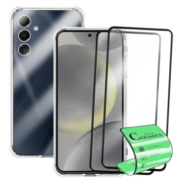 Imagem de Kit Capa Capinha Anti Impacto + 2 Películas Ceramica 9D Para Samsung Galaxy S24 Plus