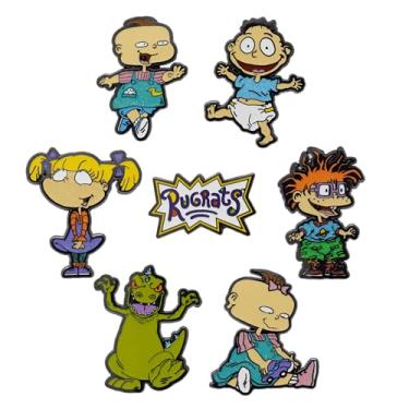 Imagem de Rugrats Mystery Enamel Pin Blind Box Series, Tommy Pickles, Chuckie Finster, Angelica Pickles, Phil DeVille, Lil DeVille, Reptar ou o logotipo do título Rugrats, One Size, Metal, Sem Pedra Preciosa