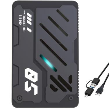 Imagem de Tianken Disco rígido externo portátil ultrafino USB 3.0 HDD para PC, laptop, Mac, Xbox One, PS4, PS5 (1 TB)