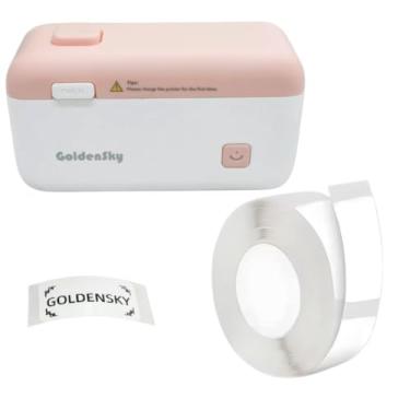 Imagem de Impressora Térmica Customizada Label Printer Etiqueta Colorida Portátil 15mm + 1 Rolo bobina (Etiqueta 15x30mm)