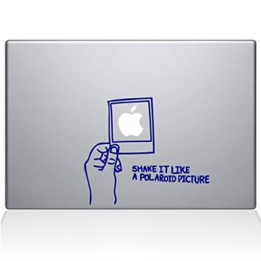 Imagem de The Decal Guru Shake it Like a Polaroid Picture MacBook Decalque Vinil Adesivo - 11" MacBook Air - Azul escuro (1170-MAC-11A-DB)