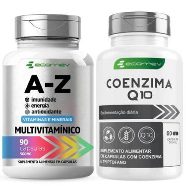 Imagem de Multivitaminico AZ 22 Vitaminas Coenzima Q10 Ubiquinol Ecomev