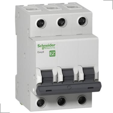Imagem de Disjuntor 3 Polos Curva C 3kA 400V Easy9 63A Schneider - Schneider Ele