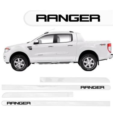 Imagem de Jogo Friso Lateral Ranger Branco Artico Ponta Redonda Grafia - Macall
