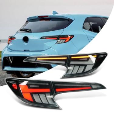 Imagem de Luzes traseiras de LED compatíveis com Toyota GR Corolla/E210 Corolla Hatchback de 12ª geração 2019-2025, branco