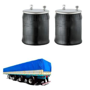 Imagem de Kit Bolsa Ar Suspensao Eixo Saf Holland Kll Sem Base - Suspentech