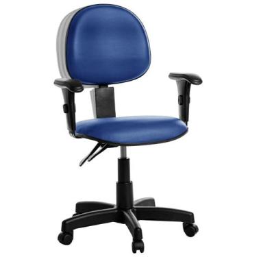 Imagem de Cadeira Ergonômica Executiva Com Braço RV: Azul - GoldFlex