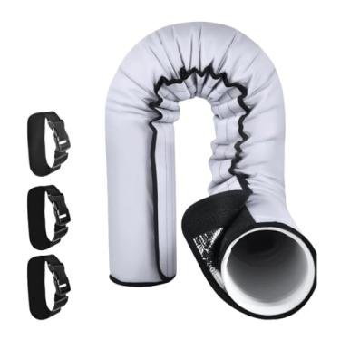 Imagem de Kuntesetty Tampa de mangueira tampa do duto à prova de poeira tampa ajustável tiras ajustáveis ​​peças de ar condicionado de ar condicionado portátil de redução