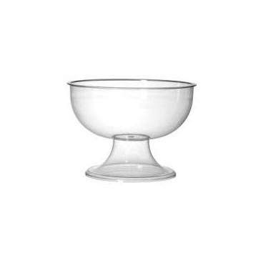 Imagem de Taca media acrilica para sobremesa, doces,saladas, festas em geral 2,4l(3 unidade)