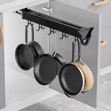 Imagem de Suporte Para Panelas Pendurado, Porta-esfregões E Vassouras Armário De Armazenamento De Vassouras, Organizador De Armazenamento De Armário, Organizador De Ferramentas De J, 31cm(12.2 in)