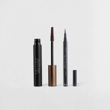 Imagem de Kit Máscara para Cílios Marrom + Caneta Delineadora Marrom Océane Edit