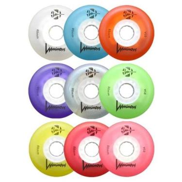 Imagem de Rodas LED Luminous 72mm - (Unidade), Laranja, 72mm