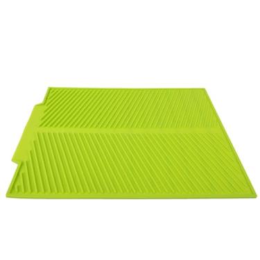 Imagem de KIMISS Tapa de Secagem de Prato de Silicone Resistente Ao Calor Extra Grande - Almofada Verde Premium para Cozinha, Armazenamento Isolado, Secagem Segura e Limpeza Fácil (Verde)