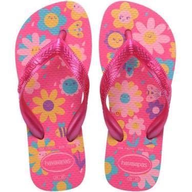 Imagem de Chinelo Havaianas Infantil KIDS Flores 31/32 Rosa FLUX PAR