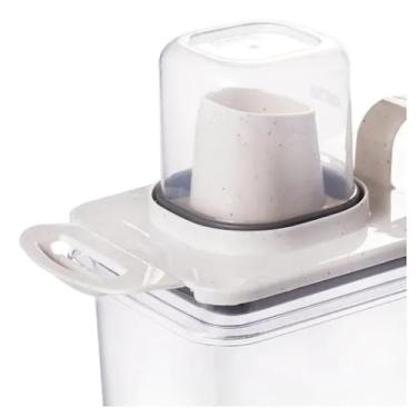 Imagem de Dispenser Trava Mais Cristal Bico Dosador Multiuso 3 Litros (2, Fumê, Grande)