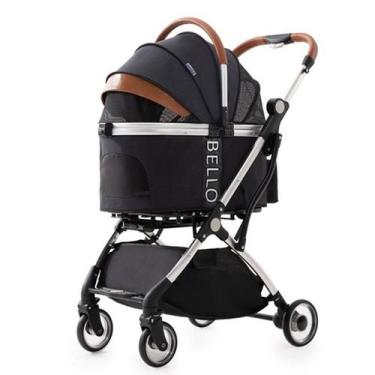 Imagem de Carrinho de Passeio Pet Cães Gatos Carro Luxo - Ninabag