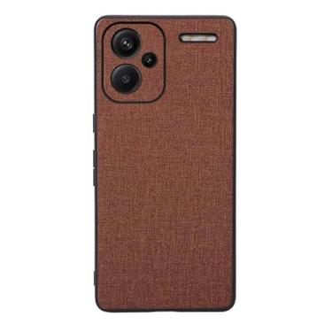 Imagem de Capas Compatível com Xiaomi Redmi Note 13 PRO Plus,Design de padrão de tela,Pproteção completa de 360°,Pplástico macio,Proteção contra queda-Brown