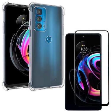 Imagem de Capa Anti Shock para Moto Edge 20 Pro + Pelicula De Vidro 3D - MULTIBO