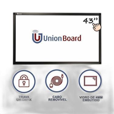 Imagem de Moldura Interativa Digital Eletronica Tela Unionboard 43 Pol