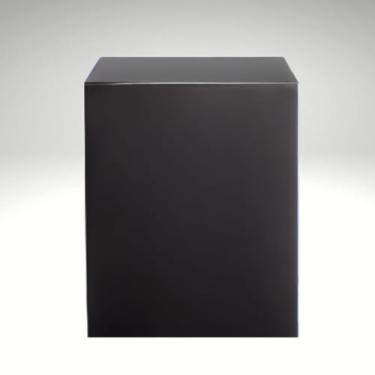 Imagem de Cubo Tablado Para Lojas Vitrine Base Para fotos MDF Preto 60x35x35cm