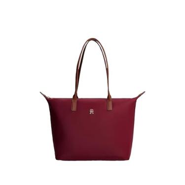 Imagem de Tommy Hilfiger Bolsa Popette grande com zíper, Deep Rouge, One Size