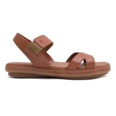 Imagem de Sandália Flats em Couro New Face 21834 Marrom-Feminino