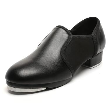 Imagem de foralod Sapatos De Dança De Sapateado Femininos, Meia Sola, Sapatos De Dança Femininos, Couro, Antiderrapantes, Sapatos De Jazz Para Mulheres, Preto, 8 M Eua