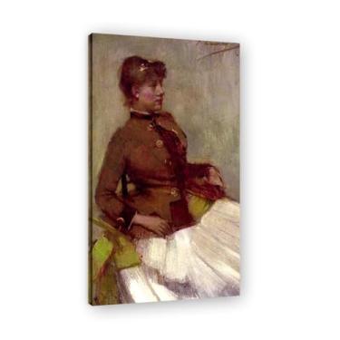 Imagem de A French Girl John Lavery Iconic Realist Portrait & War Scene Canvas Art – Decoração de parede irlandesa atemporal para casa emoldurada 30 x 54 cm