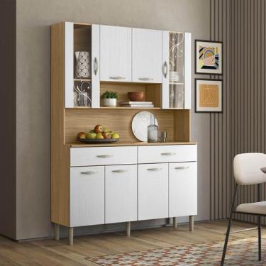 Imagem de Armário Cozinha Compacta Golden Freijó/Supremo 8 Portas e 2 Gavetas - 