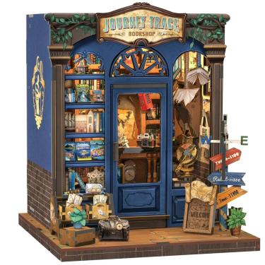 Imagem de Kit de casa de bonecas DIY Miniature House CUTEBEE Book Nook Journey