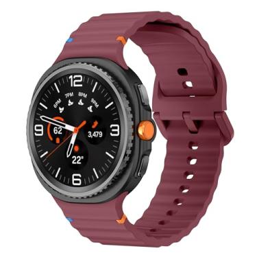 Imagem de Sodhad Pulseira esportiva compatível com Samsung Galaxy Watch 8 de 44 mm e 40 mm, mulheres e homens, pulseira esportiva de silicone macio para Galaxy Watch 8 Classic de 46 mm