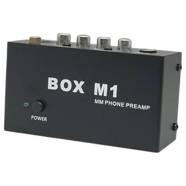 Imagem de Generic BOX M1 Fono Pré -amplificador amplificador RCA Saída Mini Pré -amplificável de alto desempenho de alto desempenho para estéreos