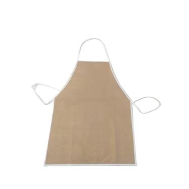 Imagem de AVENTAL COZINHA AÇOUGUEIRO PEIXEIRO EM KORINO FLANELADO BEGE