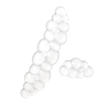 Imagem de Sumgsn Descanso de Pulso Em Gel Transparente para Teclado E Mouse, Conjunto de Descanso de Pulso para Teclado Em Nuvem Branca, Descanso de Pulso Ergonômico de Silicone Fofo para Teclado 60%/75%(Nuvem)