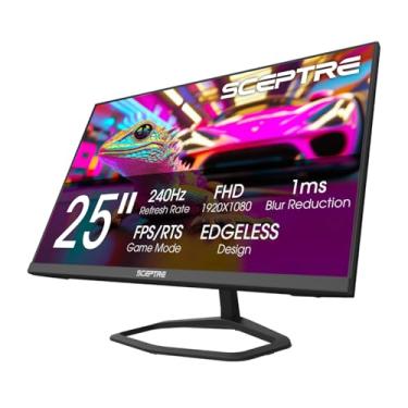 Imagem de Sceptre Novo monitor de jogos de 62.2 cm até 240Hz DP x2 HDMI x2 alto-falantes embutidos 2025