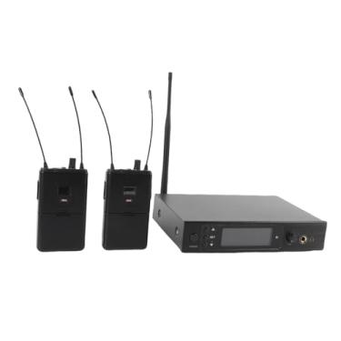 Imagem de Luocute 2 Em 1 Sem Fio No de Monitor, 610 a 786 MHz IEM Portátil Com Receptor de Cinto para Desempenho da KTV Em Estágio e Desempenho da Banda (Plugue nos EUA)