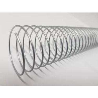 Imagem de Espiral para Encadernação Metal Prata A4 33MM 250fls 50un - Cassmar 