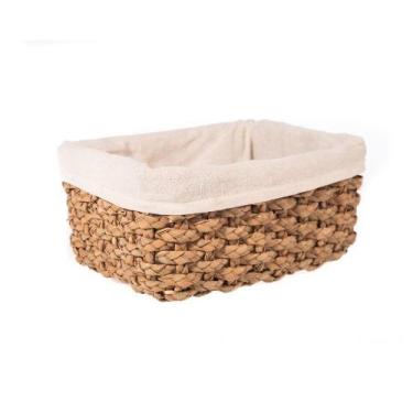 Imagem de Cesto de Palha com Forro Chaff 30x24x14cm Yoi
