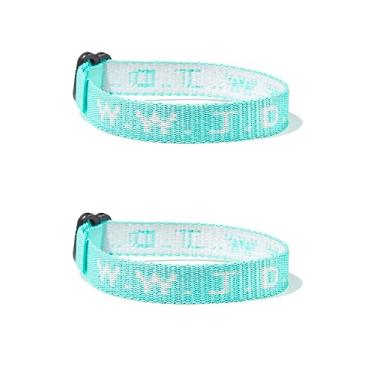 Imagem de Pingyongchang Pulseiras What Would Jesus Do WWJD Pulseiras Combinando Cartas Casais Proteção Corda Trançada Inspirador Presentes Religiosos Cristãos Pulseira Presente para Mulheres Homens, Medium, Sem