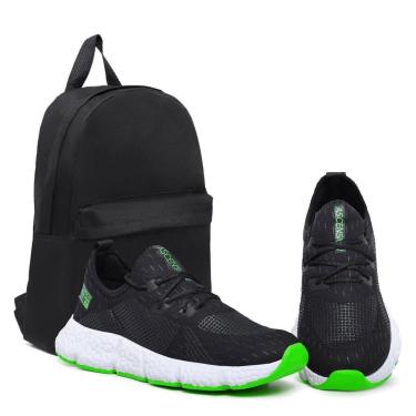 Imagem de Combo Tênis Masculino Esportivo Com Mochila Perfeito para Caminhar, Treinar e Usar no Dia a Dia-Masculino